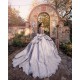 Silver Quinceanera Dress V Neck Vestidos De 15 Anos Off Shoulder Sweet 16 Dresses