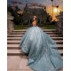 Sleeveless Aqua Blue Quinceanera Dress Sweetheart Neck Vestidos De 15 Anos