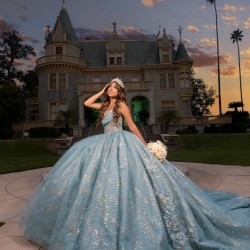 Sleeveless Aqua Blue Quinceanera Dress Sweetheart Neck Vestidos De 15 Anos