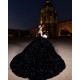 Sleeveless Black Quinceanera Dress Sweetheart 2024 Dresses