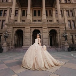 Sleeveless Champagne Quince Dress Sweetheart Neck Sweet 15 Gowns