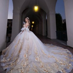 Sleeveless Champagne Quinceanera Dress 2024 Princess Dresses