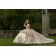 Sleeveless Champagne Quinceanera Dresses Sweetheart Neck 15 Dress