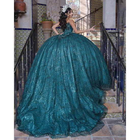 Sleeveless Emerald Green Quinceanera Dress Sweetheart Neck 15 Dresses