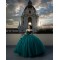 Sleeveless Emerald Green Quinceanera Dresses V Neck 15 Dress