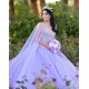 Sleeveless Lilac Quinceanera Dress Metallic Sequin V Neck 15 Dresses