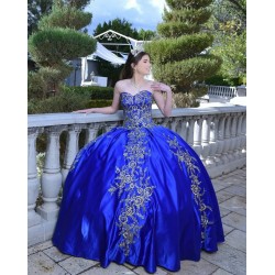 Sleeveless Navy Blue Quinceanera Dress Sweetheart Neck 15 Dresses