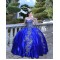 Sleeveless Navy Blue Quinceanera Dress Sweetheart Neck 15 Dresses