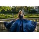 Sleeveless Navy Blue Quinceanera Dresses Scoop Neck 15 Dress