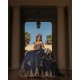 Sleeveless Navy Blue Quinceanera Dresses Sequin Sweetheart Neck 15 Dress