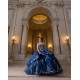 Sleeveless Navy Blue Quinceanera Dresses Sweetheart Neck 15 Dress