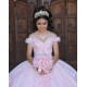 Sleeveless Pink Quince Dresses V Neck 15 Dress