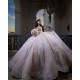 Sleeveless Pink Quinceanera Dress Sweet 15 Gowns With Bow