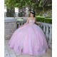 Sleeveless Pink Quinceanera Dress Sweetheart Neck Vestidos De 15 Anos