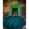 Sleeveless Quince Dress Emerald Green Vestidos De 15 Anos