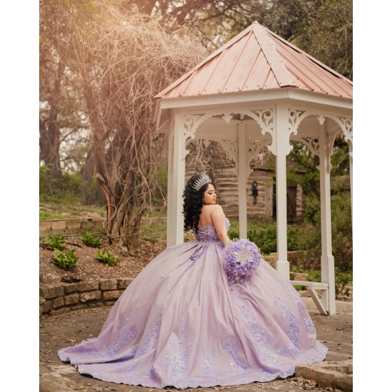 Sleeveless Quinceanera Dress Lilac Sweet 15 Gowns Sweetheart Birthday Party Dresses