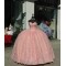 Sleeveless Rose Gold Quinceanera Dresses Sweetheart Neck Beading 15 Dress