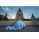 Sleeveless Sky Blue Quinceanera Dresses Sweetheart Neck 15 Dress