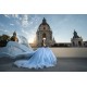 Sleeveless Sky Blue Quinceanera Dresses Sweetheart Neck 15 Dress