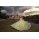 Sleeveless Sweet 15 Gowns Sage Green Quinceanera Dress With 3D Flowers