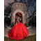 Sleeveless Sweetheart Neck Sweet 15 Gowns Red Quince Dress