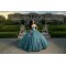 Sleeveless Verdigris Quinceanera Dresses Sweetheart Neck 15 Dress