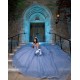 Sleeveless Vestidos De 15 Anos Sky Blue Quince Dress Instagram Gowns