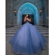 Sleeveless Vestidos De 15 Anos Sky Blue Quince Dress Instagram Gowns