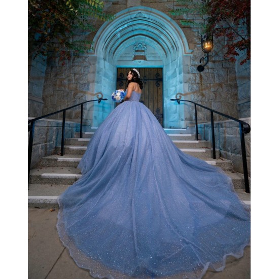 Sleeveless Vestidos De 15 Anos Sky Blue Quince Dress Instagram Gowns