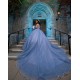 Sleeveless Vestidos De 15 Anos Sky Blue Quince Dress Instagram Gowns