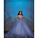 Sleeveless Vestidos De 15 Anos Sky Blue Quince Dress Instagram Gowns