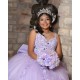 Spaghetti Strap Lilac Quinceanera Dress V Neck 15 Dresses