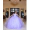 Spaghetti Strap Lilac Quinceanera Dress V Neck 15 Dresses