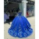 Spaghetti Strap Navy Blue Quinceanera Dress Sweetheart Pearl 15 Dresses