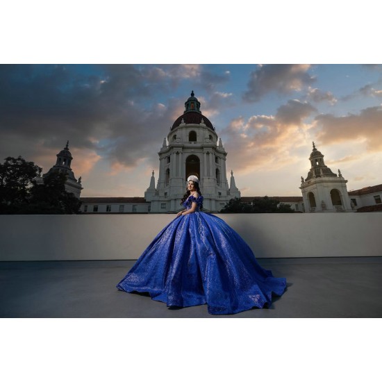 Spaghetti Strap Navy Blue Quinceanera Dresses V Neck 15 Dress