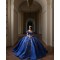 Spaghetti Strap Navy Blue Quinceanera Dresses V Neck 15 Dress