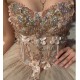 Strapless Champagne Quince Dresses Sweetheart Neck Crystal 15 Dress Ball Gowns