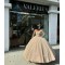 Strapless Champagne Quince Dresses Sweetheart Neck Crystal 15 Dress Ball Gowns