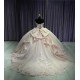 Strapless Light Pink Quinceanera Dresses Sweetheart 15 Dress