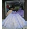 Strapless Light Purple 15 Dresses Sweetheart Quince Dress