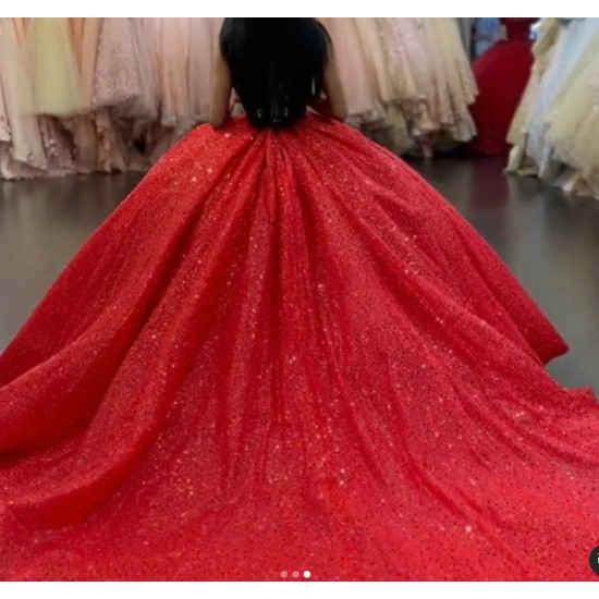 Strapless Mini Red Quinceanera Dresses With Bowtie On Neckline