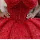 Strapless Mini Red Quinceanera Dresses With Bowtie On Neckline