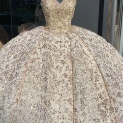 Strapless Quinceanera Dama Dresses Champagne With Bowties Back