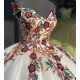 Strapless Traditional White Mexican Quinceanera Dresses