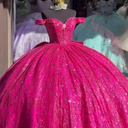 Sweetheart Burgundy Quinceanera Dresses Off Shoulder 15 Dress With Bow