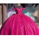 Sweetheart Burgundy Quinceanera Dresses Off Shoulder 15 Dress With Bow