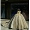 Sweetheart Champagne Quinceanera Dresses Off Shoulder 15 Dress