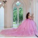 Sweetheart Lilac Quinceanera Dress Off Shoulder Vestidos De 15 Anos With Bow