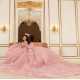 Sweetheart Lilac Quinceanera Dress Off Shoulder Vestidos De 15 Anos With Bow