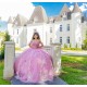 Sweetheart Lilac Quinceanera Dress Off Shoulder Vestidos De 15 Anos With Bow